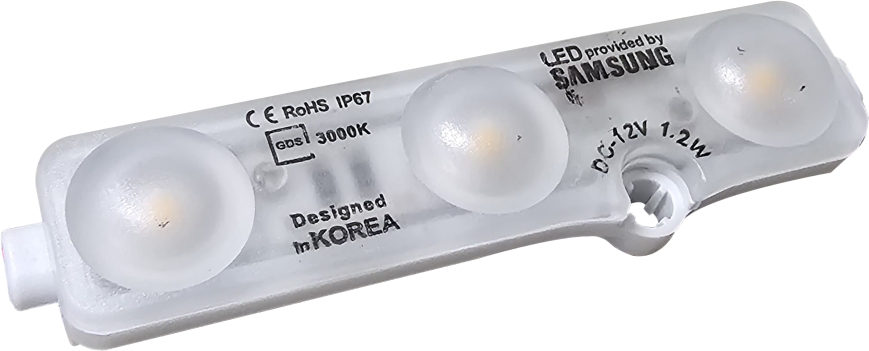 GDS-IM3120 Samsung Module | 1.2W | 6500K | IP65 | Panel Mount | Signage, Display Lighting | 118lm | Robust, CE Approved